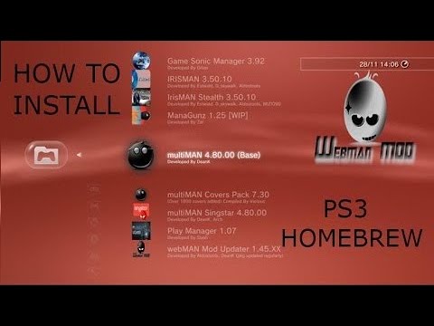 How To Install Homebrew For (HEN/CFW) On PS3 - YouTube