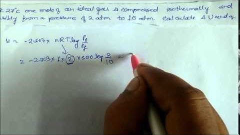 Work done in isothermal process-1 Solved Numericals