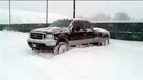 Cold Start 2002 F350 7.3 Diesel Powerstroke -10 degrees Fahrenheit unplugged
