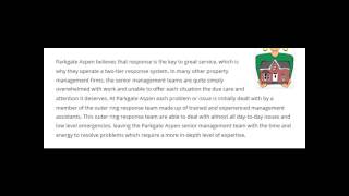 Parkgate Aspen Independent Property Management Services