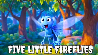 Five Little Fireflies Song | Happy Kids Songs & Nursery Rhymes