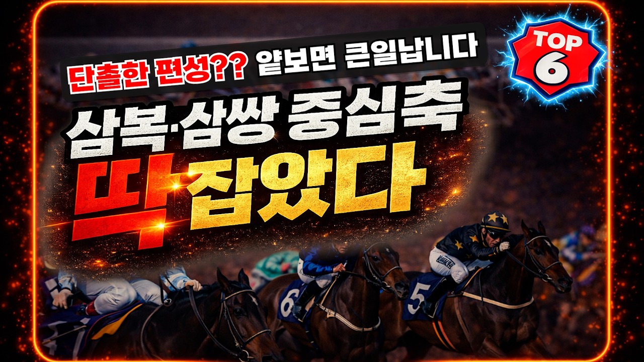 삼복! 삼쌍!! 진짜 노려볼 마필은? (6월1주차 토요,일요경마 핵심 공략)