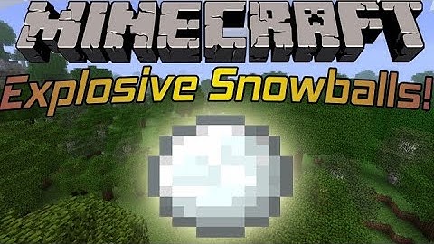 How To Make Snowballs Explode In Minecraft! Tutorial, Works With Java, Bedrock, And PE