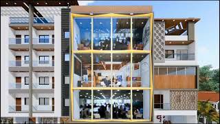 Famous Office Building - Concept Design | Nanded | #sketchup - #lumion 10 | #3dvisual Wealth