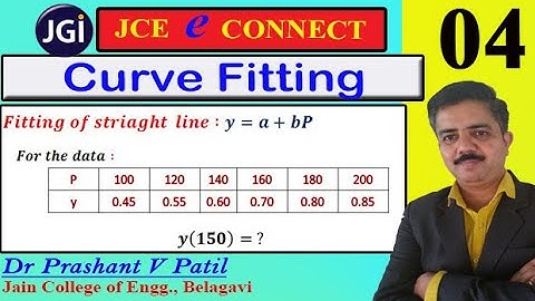 Fitting of a straight line y=a+bx || Curve Fitting || 18mat41 || Dr Prashant Patil