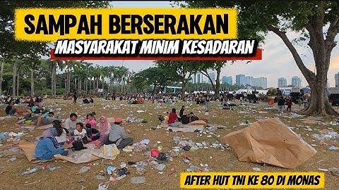AFTER HUT TNI KE 80 MASYARAKAT MINIM KESADARAN‼️SAMPAHNYA BERSERAKAN 