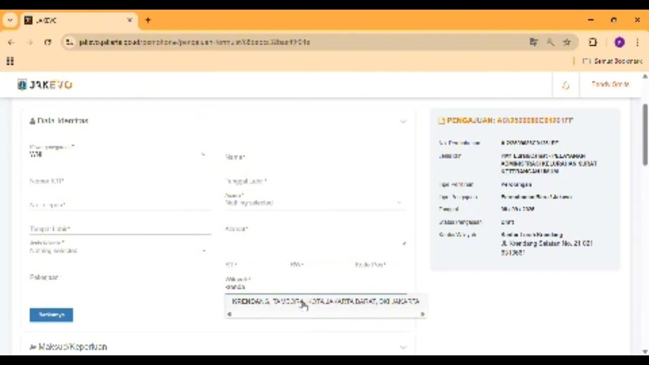 TUTORIAL PERMOHONAN PM1 ONLINE DI JAKEVO