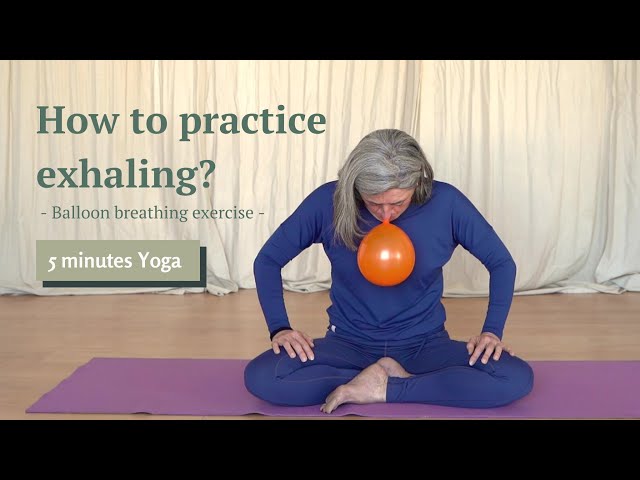 How to practice exhaling? - Balloon breathing exercise with @all_life_is_yoga