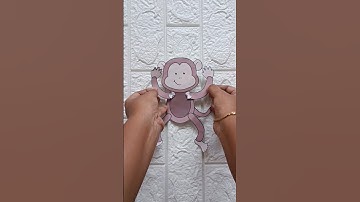 monkey craft three wise monkeys #craft #monkeyvideo #diy #gandhijayanti #artandcraft #funlearning
