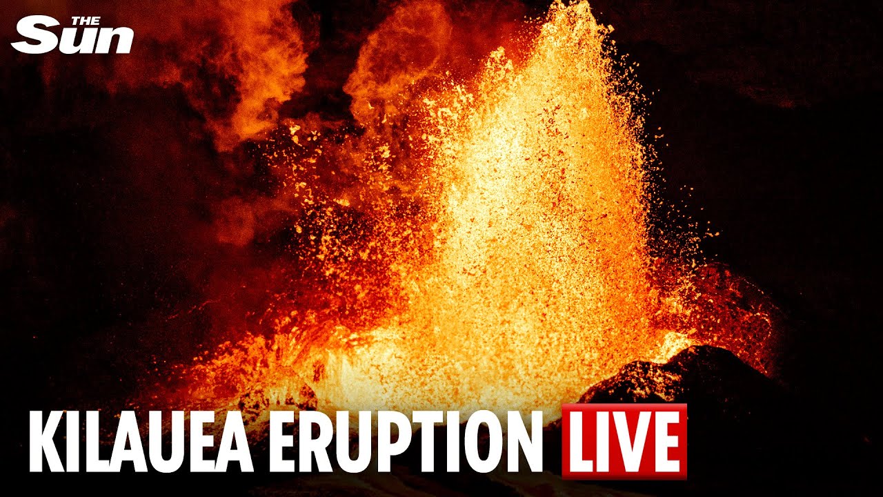 LIVE: Kilauea Volcano Erupts, Launching Lava into the Night Sky in Hawaii