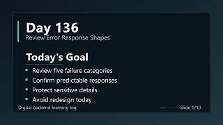 Day 136 - Review Error Response Shapes | ASP.NET Core Web API