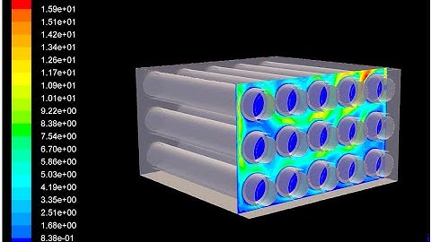 CFD Modeling of Plate Fin and Tube Heat Exchanger: CFD Simulation using ANSYS Fluent
