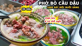 ร้านอาหารเฝอเนื้อขายได้ 1,000 ชามในตอนเช้า อะไรคือความลับเบื้องหลัง - อาหารข้างทางเวียดนาม