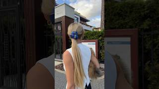 Easy UPDOS: Stylish & Chic Ponytail with a scrunchie | PARIS | Quick Hair Tips fashion style hair