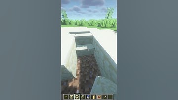 Minecraft mini sand castle build (world smallest violin) #shorts