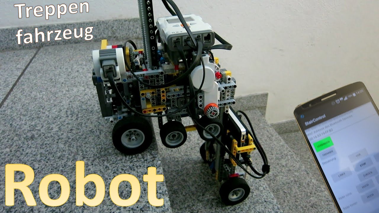 Stair climbing robot Lego Mindstorms NXT 2.0 YouTube