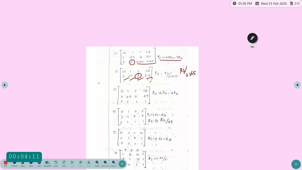 Gauss Jordan Method   Dr T Kavitha