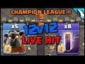 *CLUTCH?* CWL LIVE Final Hit on #1 | Th12 Bat Spells | Clash of Clans