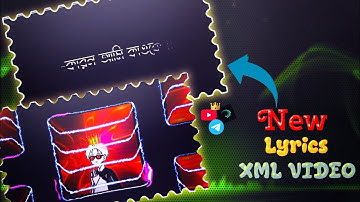 New Xml File|💫☺️ Attitude Lyrics Video 😎|| Black Screen Xml 📩|| Xml File |AlightMotion..2025 ar xml