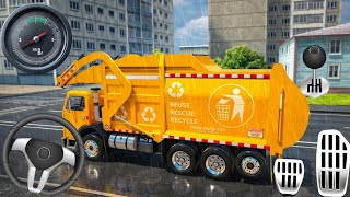 City Garbage Truck Driving - Trash Truck Clean The City Street - Android Gameplay screenshot 2