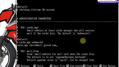 Cara Konfigurasi | Setting aplikasi server Squid (Proxy Server) di Linux Debian.
