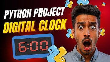 Build a Digital Clock In Python (15 Lines of Code) | Digital clock | Python Project