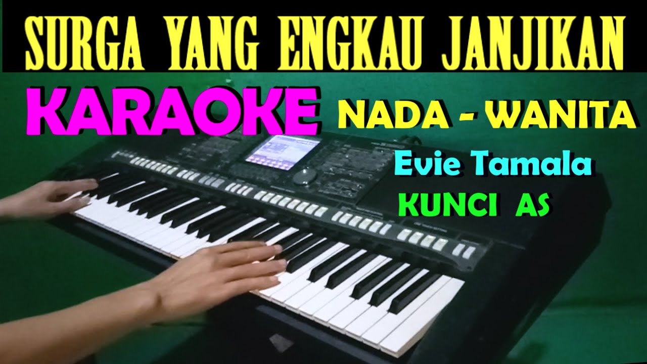 JANJI  Evie Tamala  KARAOKE Nada Wanita  YouTube