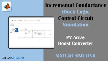 MPPT Incremental conductance simulation in MATLAB | Block logic of IncCond method