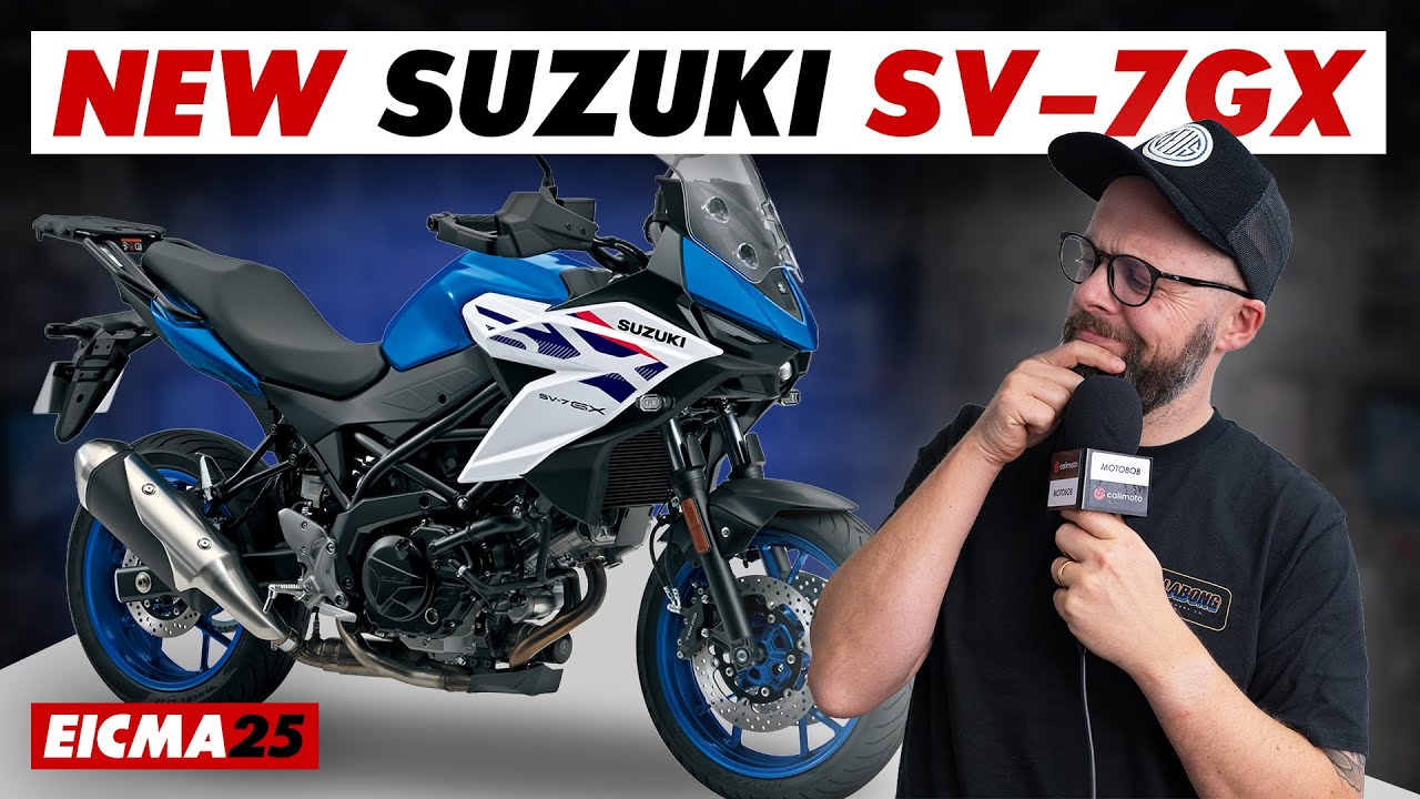 Новый Suzuki SV-7GX 2026 года представлен на выставке EICMA: все, что нужно знать!