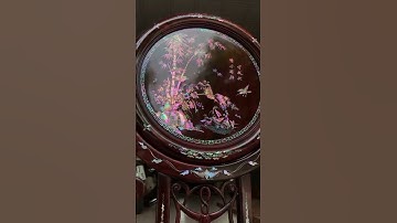 Khám phá vẻ đẹp Bình phong gỗ trắc khảm ốc đỏ Singapore siêu VIP #đồ Gỗ Hoàng Hải #tranh gỗ #khám