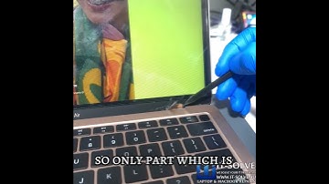 Macbook Air screen with lines caused by the glass strip #itsolverepairs