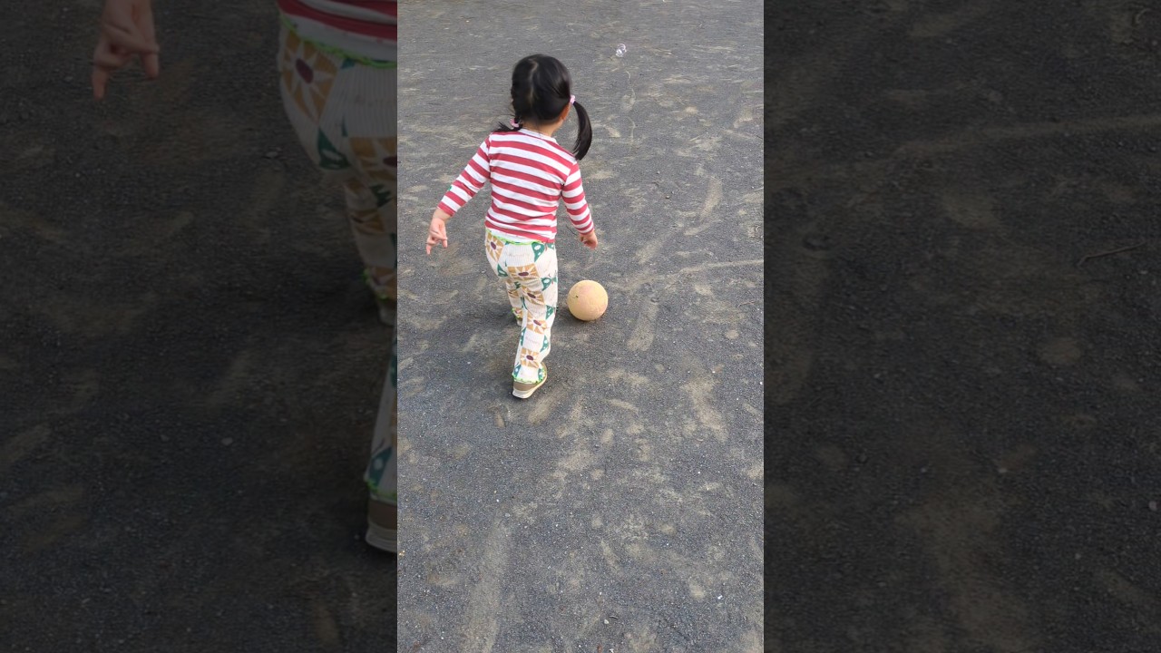 サッカー⚽️からシャボン玉🫧に切り替えるうなちゃん♥