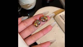 Elegant Twisted Gold & Silver "C" Hoop Earrings | B2B Custom Jewelry