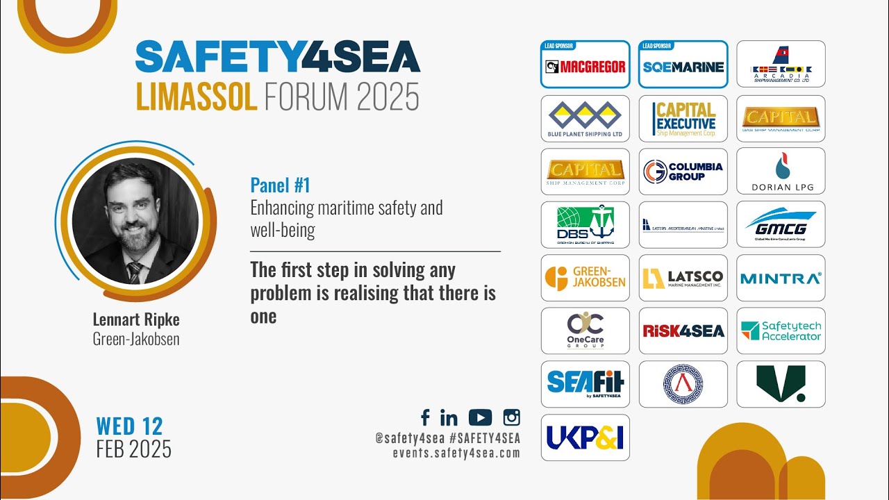2025 SAFETY4SEA Limassol Forum, Lennart Ripke, Green Jakobsen ...