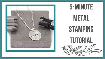 5 - Minute Metal Stamping Tutorial for Beginners, How to Stamp on Metal - Beaducation.com