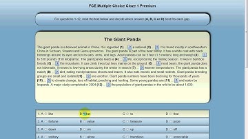 FCE Multiple Choice Cloze