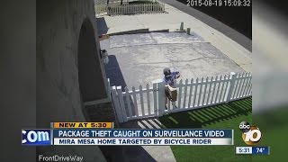 Package theft at Mira Mesa home captured on surveillance camera