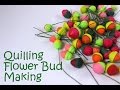 How to make quilling flower closed bud  av visuals diy tutorial