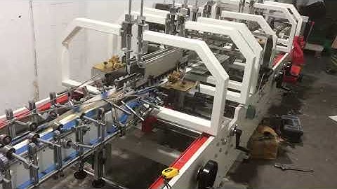 high speed single side folding and gluing machine