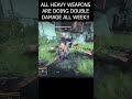 All Heavy Weapons are doing DOUBLE DAMAGE this week!! #Destiny2 #Renegades #Gaming #shorts #Hunter
