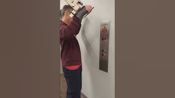 pressing an elevator button with a cybernetic prosthetic #arduino #powderoflife #robotics