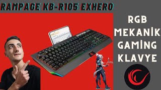 Rampage Kb-R105 Exhero - Telefon Tutacaklı Rgb Mekanik Oyuncu Klavyesi