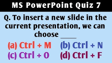 MS PowerPoint Quiz 7 | Computer Science Quiz | Knowledge Enhancer Quizzes