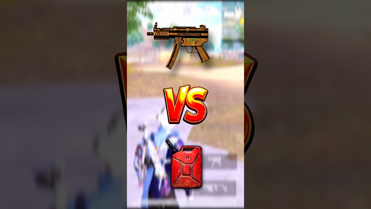 Gas Can blast by MP5K Smg gun 