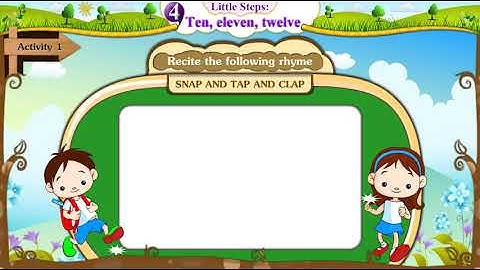 Std-5||English||Sem-1||Little steps||Ten, Eleven, Twelve||Activity-3