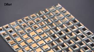 Diflart 5 Facet Mirror Glass Tile