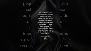 Você não fracassou nas suas promessas porque a sua meta era muito pequena ou ruim