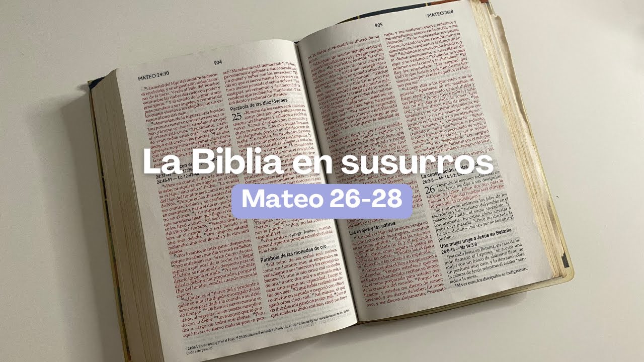 ASMR para dormir en calma y paz 😴✨ | Crucifixión y Resurrección de Jesús · Mateo 26–28 (Final) 📖🕊️
