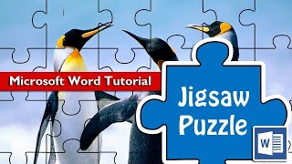 How to design a jigsaw puzzle template in Microsoft Word - MS Word Tutorial screenshot 3