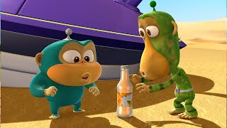 Alien Monkeys 👽 Desert 🌵 Animation for Kids | WOW CLUB